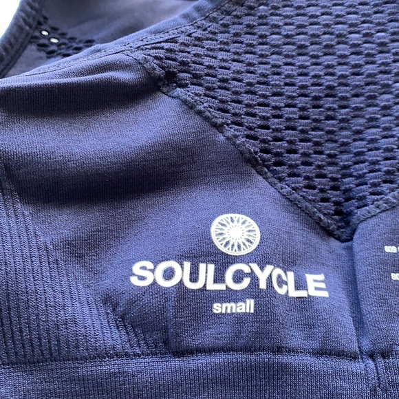 🚨 CLOSING 🚨Soulcycle Navy Blue High Neck Sports Bra Sz Small - Picture 6 of 6